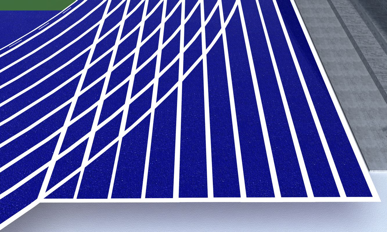 混合型自結(jié)紋塑膠跑道